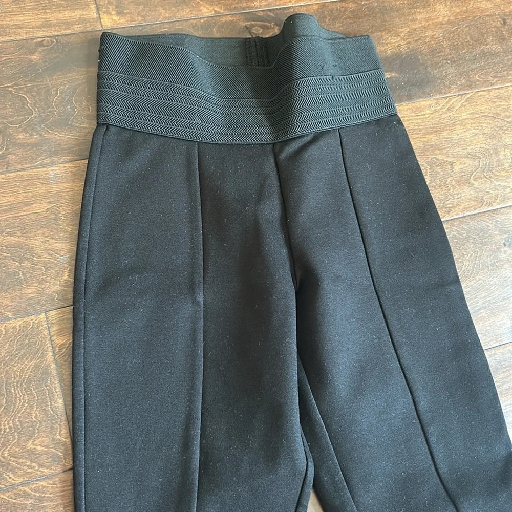 Zara Women’s Sz S Pants Leggings ST1925 Black - Picture 3 of 5